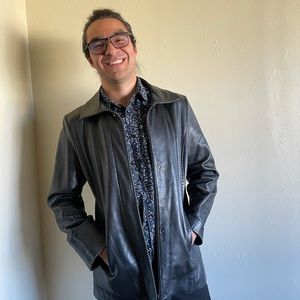 Calvin Klein Man’s Leather Jacket L